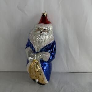 Christopher Radio Evening star Santa Father Christmas Ornament Handpainted